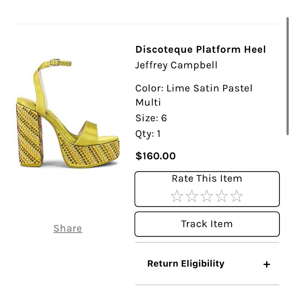 Discoteque platform heel Jeffrey Campbell
